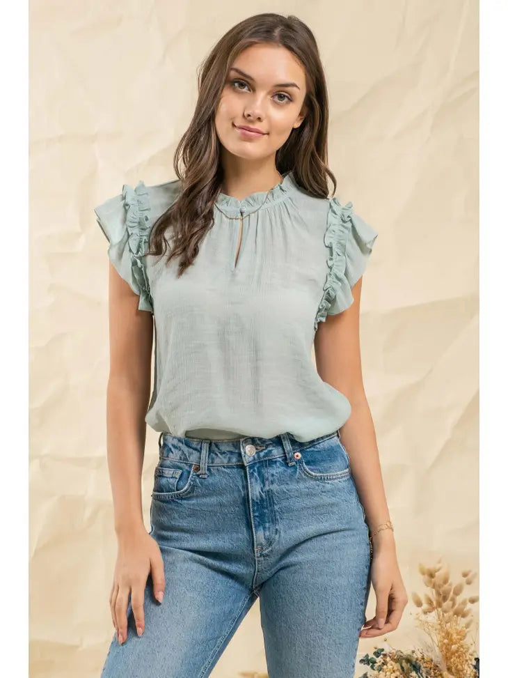 Faye's Flutter Sleeve Top