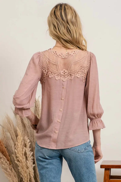 Gracefully Laced Top